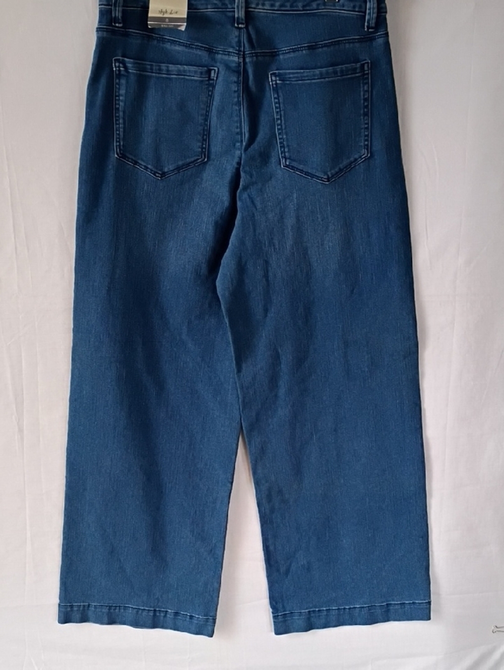 Style & Co. Women's Relaxed Wide Leg Jeans in Blue Size 8 High Rise - Picture 3 of 10